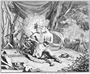 Satire auf einen Kastratensänger, 1730-40
